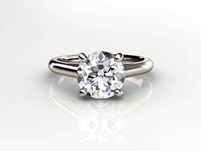 Genuine 1.50 ct Round cut Diamond Solitaire Ring, I-J, : Diamond count: 1 ROUND CUT Diamond weight: 1.5ctw Diamond color: I-J Diamond clarity: SI2 Metal: 14K White Gold Ring size: 6.5 Availability: 3 Business days, ready to ship