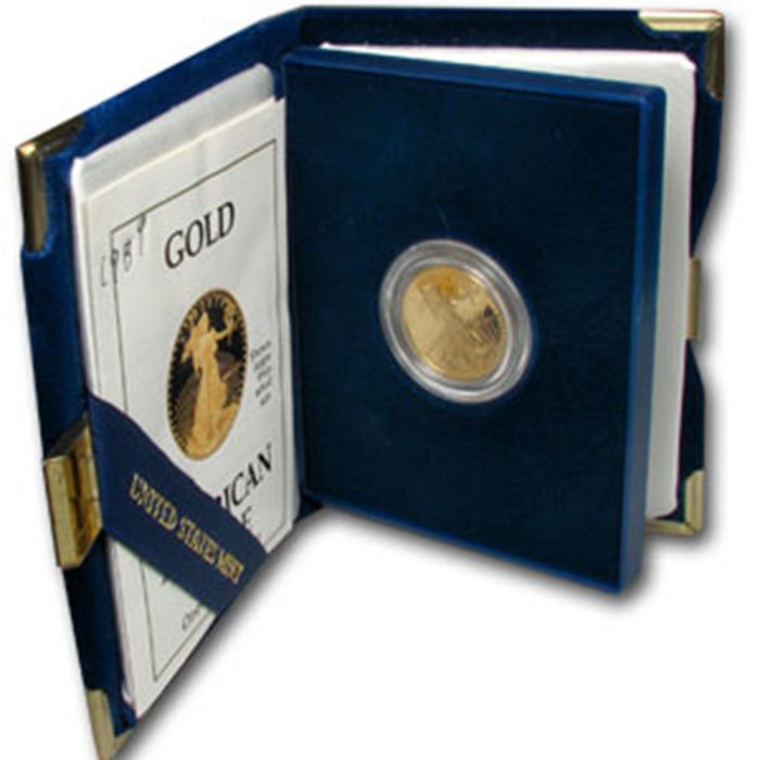 1989-P 1/4 oz Proof Gold American Eagle: 1989-P 1/4 oz Proof Gold American Eagle
