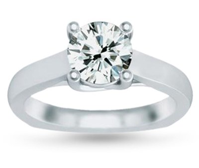 Genuine 0.75 ct Round cut Diamond Solitaire Ring, G-H,: Diamond count: 1 ROUND CUT Diamond weight: 0.75ctw Diamond color: G-H Diamond clarity: I Metal: 14K White Gold Ring size: 6.5 Availability: 7 Business days, ready to ship