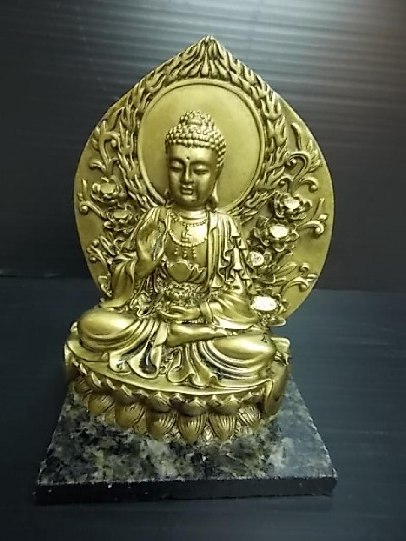 DECORATIVE FENG SHUI BUDDHA STATUE W/ MARBLE GRANITE (1 of 4)