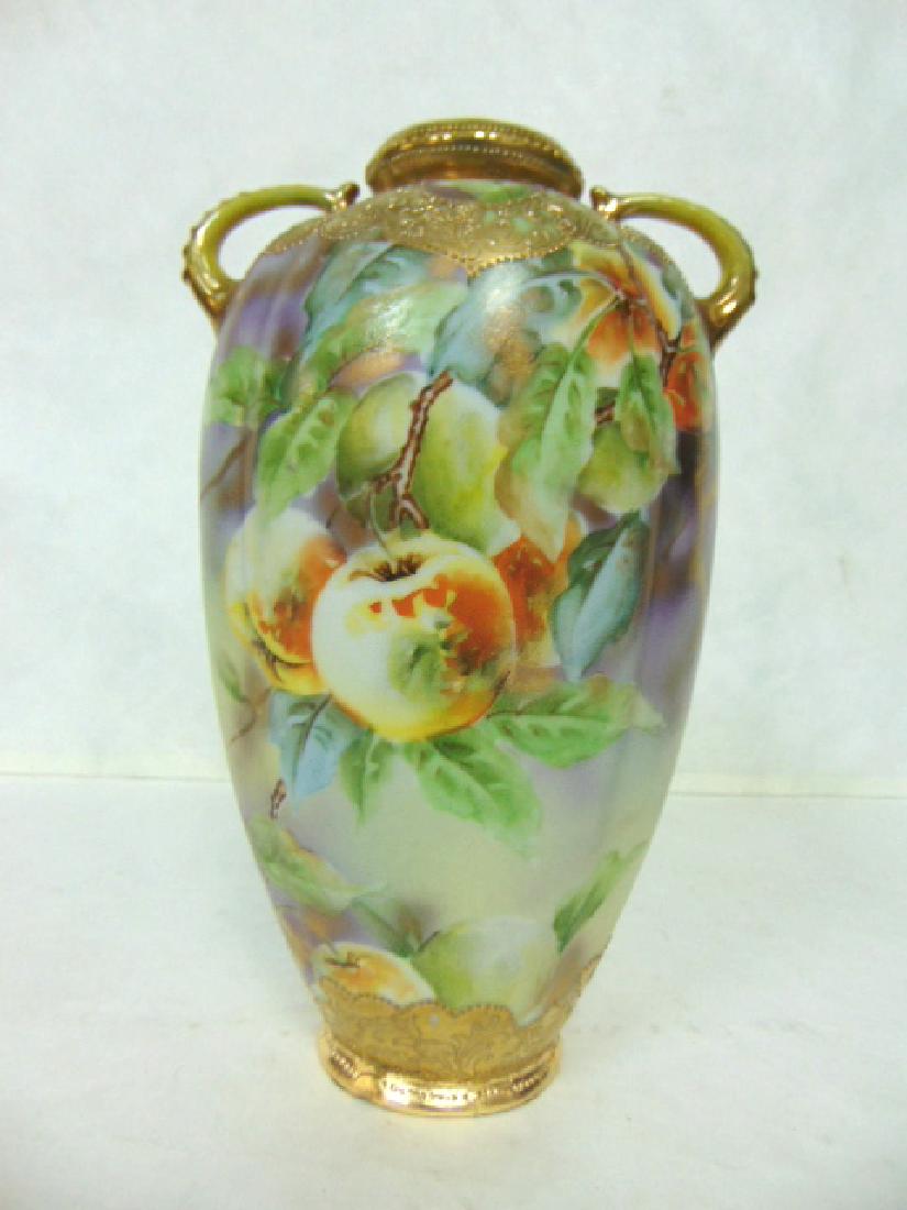 EXQUISITE ANTIQUE HAND PAINTED NIPPON VASE JAPAN (1 of 7)