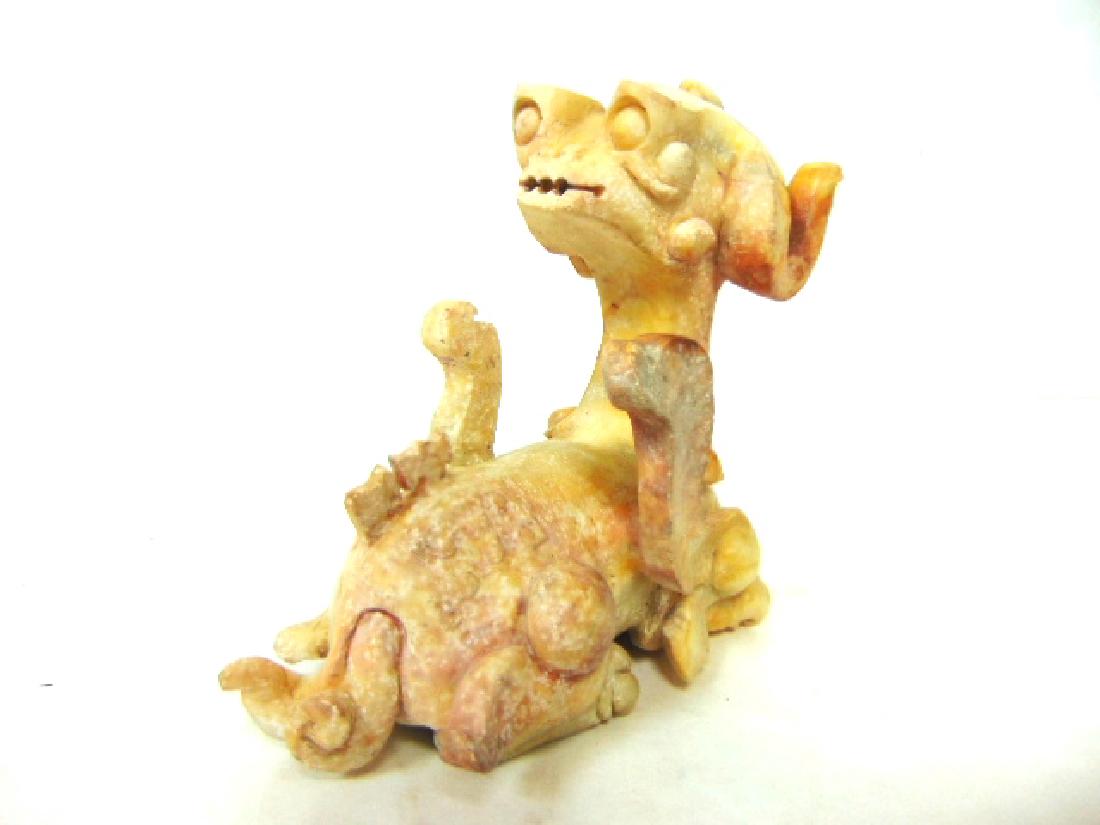 VINTAGE HAND CARVED CHINESE JADE SOAPSTONE DRAGON (1 of 6)