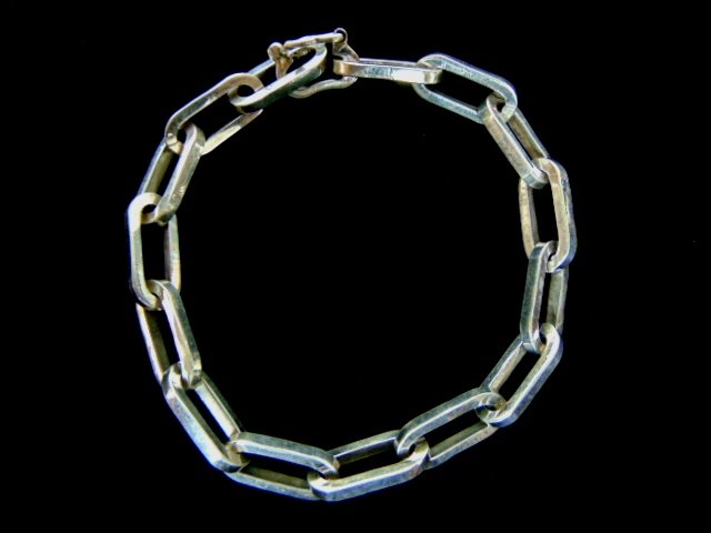 Vintage Estate Sterling Silver Chain Bracelet (1 of 2)