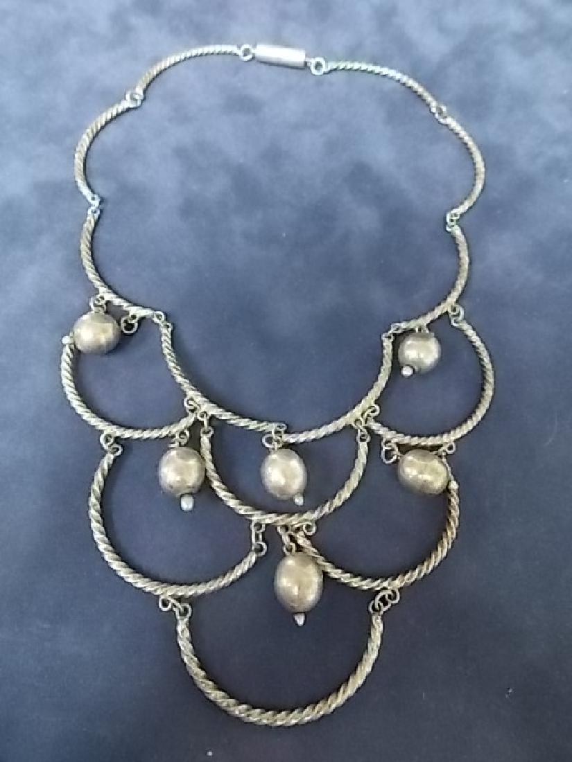 Vintage Estate Sterling Silver .925 Victorian Necklace (1 of 2)