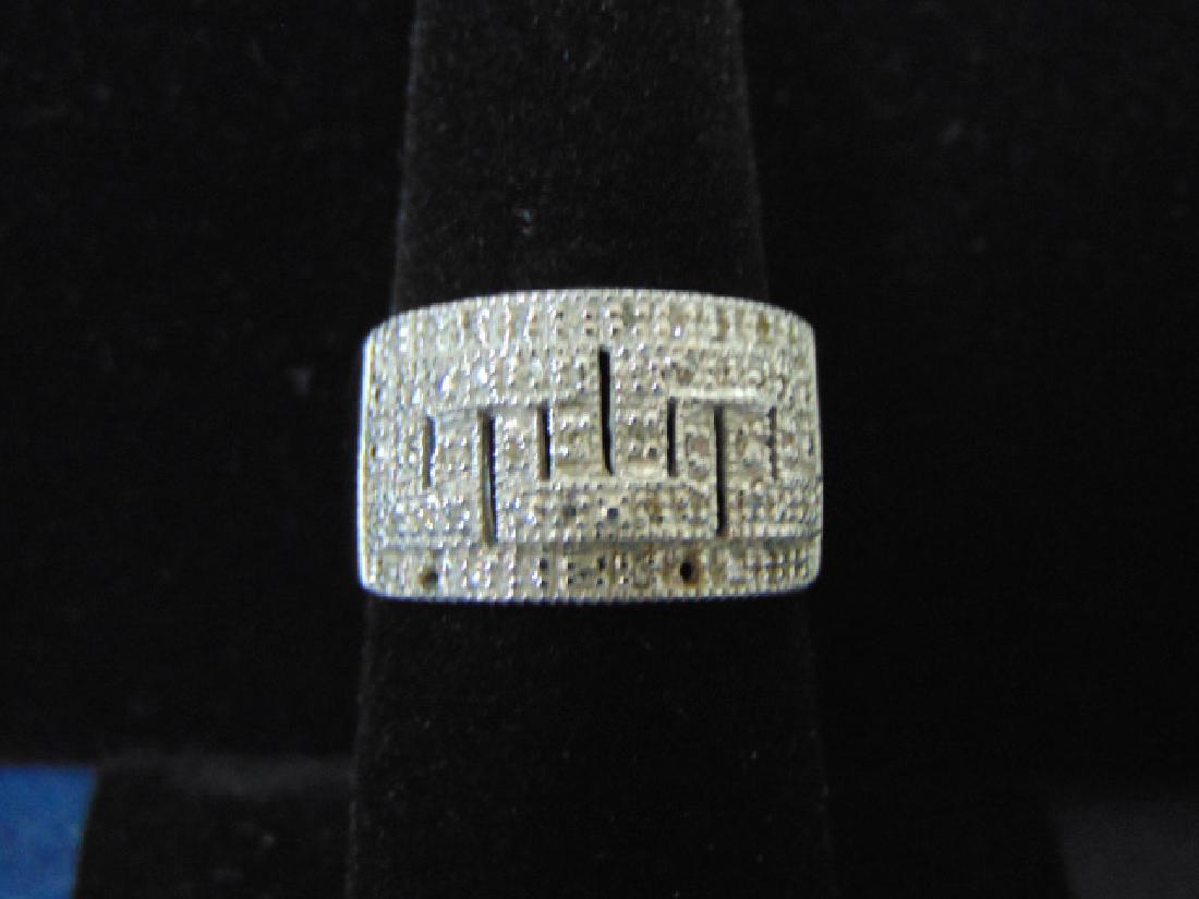 VINTAGE ESTATE 14K WHITE GOLD RING W/ DIAMONDS VERSACCI (1 of 5)