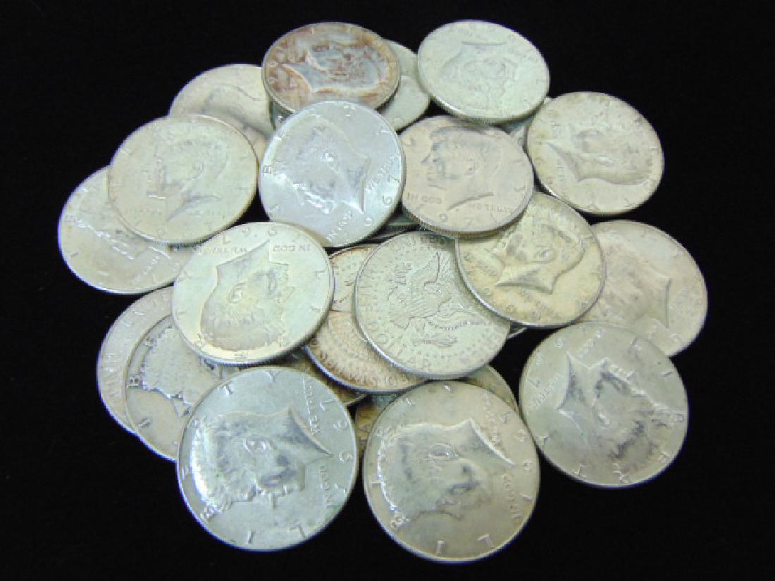 ESTATE FIND LOT OF 26 SILVER KENNEDY HALF DOLLARS (1 of 1)