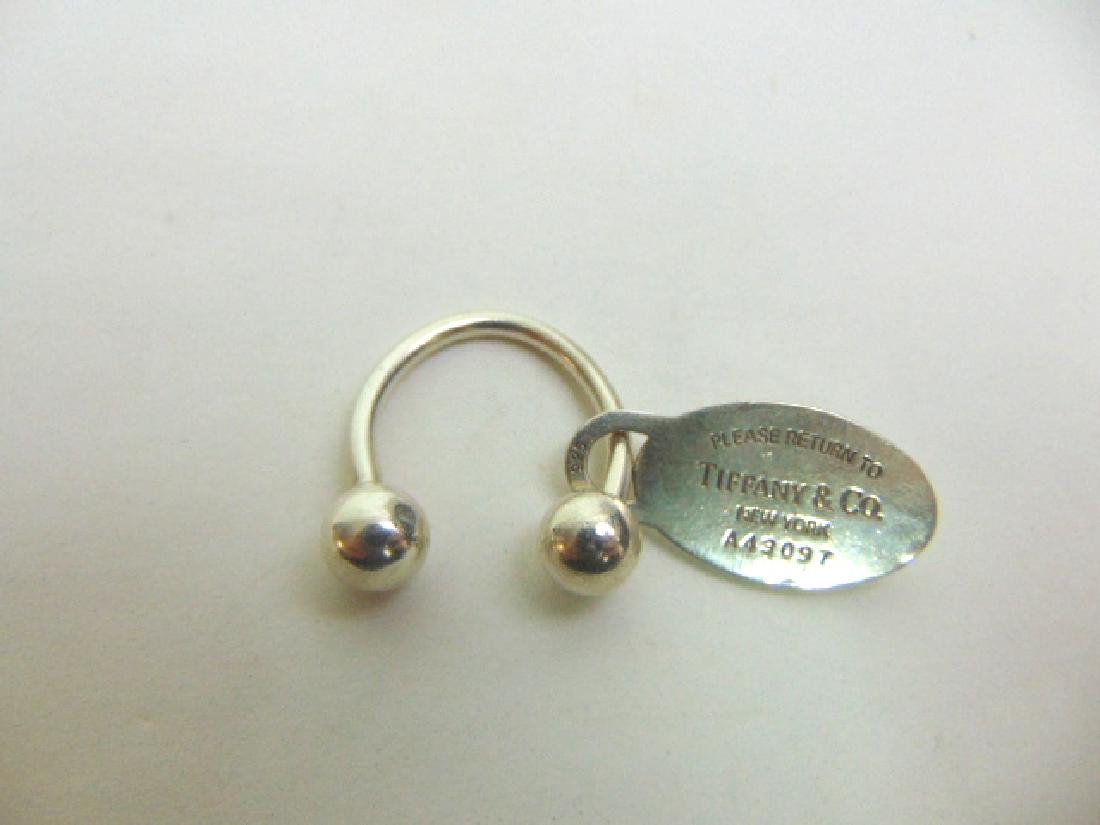 Sterling Silver Return to Tiffany & Co tag Keychain FOB (1 of 4)