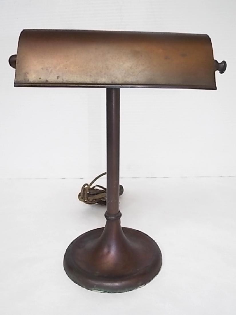 ANTIQUE COPPER STUDENTS DESK LAMP LIGHT (1 of 5)