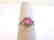 Womens Vintage Estate Sterling Silver w/ Pink Stone