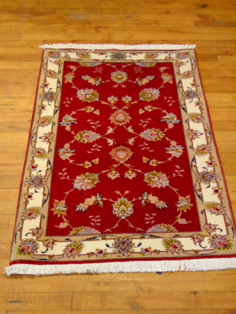 HIGH QUALITY PERSIAN TABRIZ AREA RUG 2'5" X 3'9" (1 of 6)