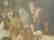 Huge Antique Painting of Jesus in Manger - 4