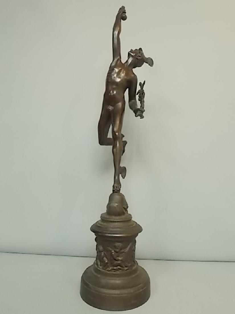 ANTIQUE HERMES MERCURY BRONZE ? STATUE (1 of 9)