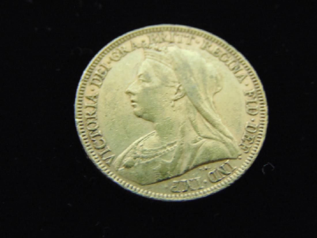 ESTATE FIND 1895 AUSTRALIAN VICTORIA GOLD COIN (1 of 2)