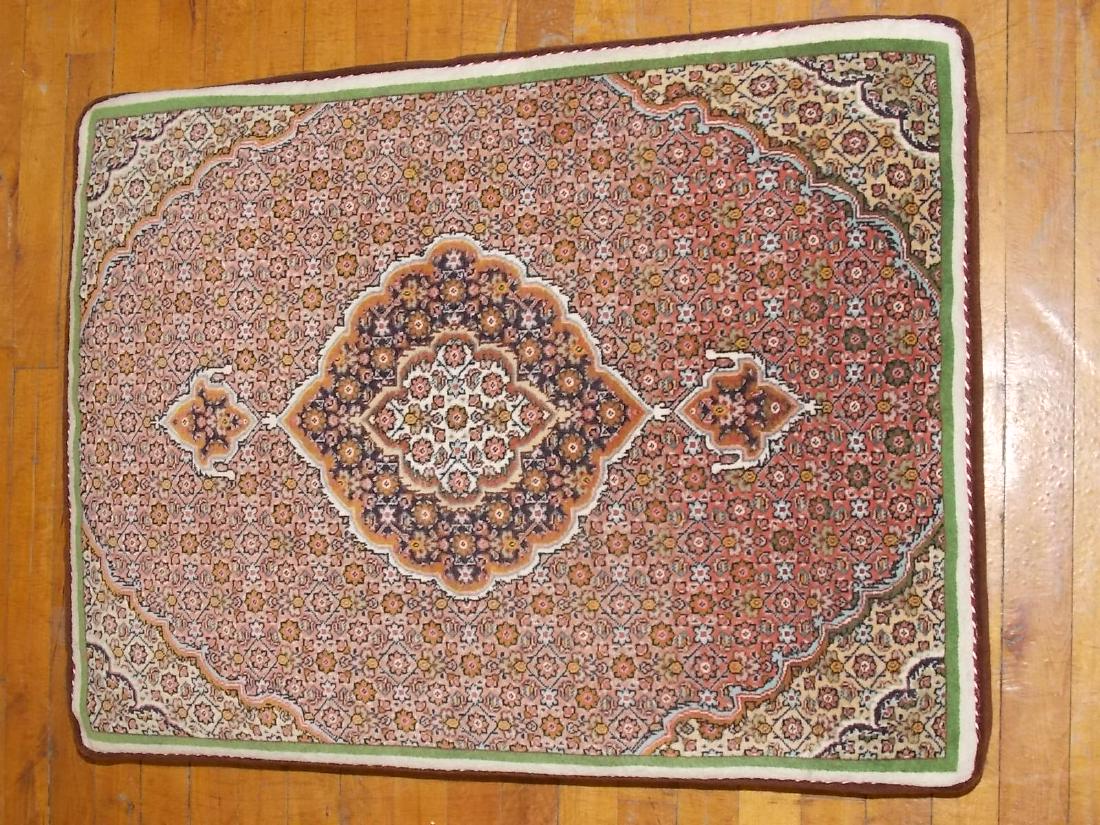 HANDMADE PERSIAN TABRIZ PILLOW W/SILK 32 X 25 X 6 (1 of 5)