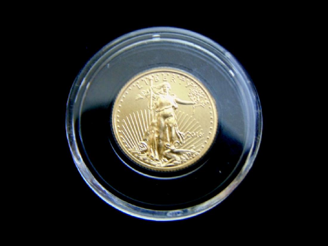 ESTATE FIND 2016 AMERICAN $5 GOLD EAGLE COIN (1 of 2)