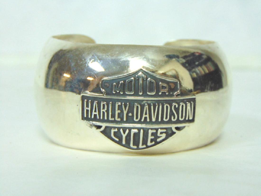 Sterling Silver Harley Davidson Motorcycle Bracelet (1 of 3)