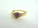 Womens Vintage Estate 14K Gold Diamond & Rodolite 2.64g - 5
