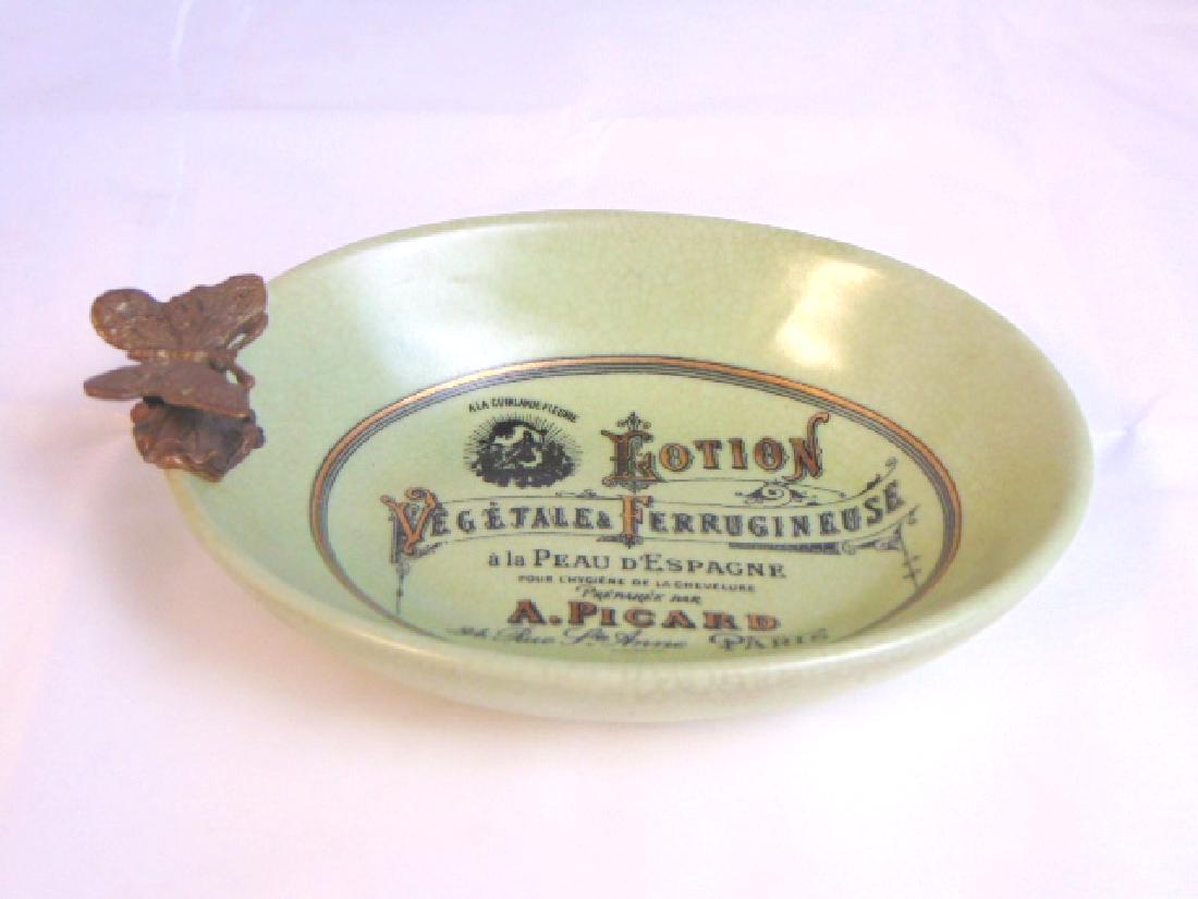 Decorative French Victorian Soap Dish w/ Butterfly (1 of 3)