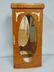 FRENCH ANTIQUE STYLE BURL WALNUT W/ MARQUETRY DISPLAY