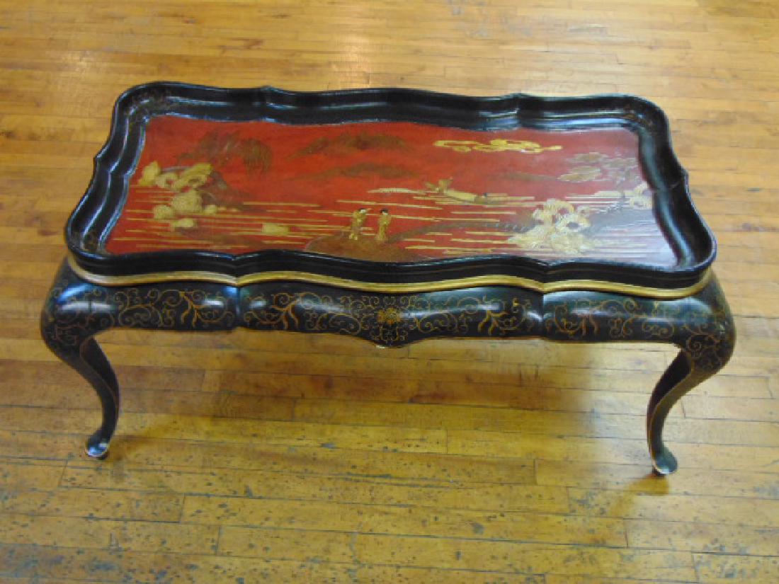 VINTAGE HOLLYWOOD REGENCY CHINOISERIE CHINESE TABLE (1 of 10)