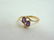 Womens Vintage Estate 14K Gold Amethyst & Diamond - 5