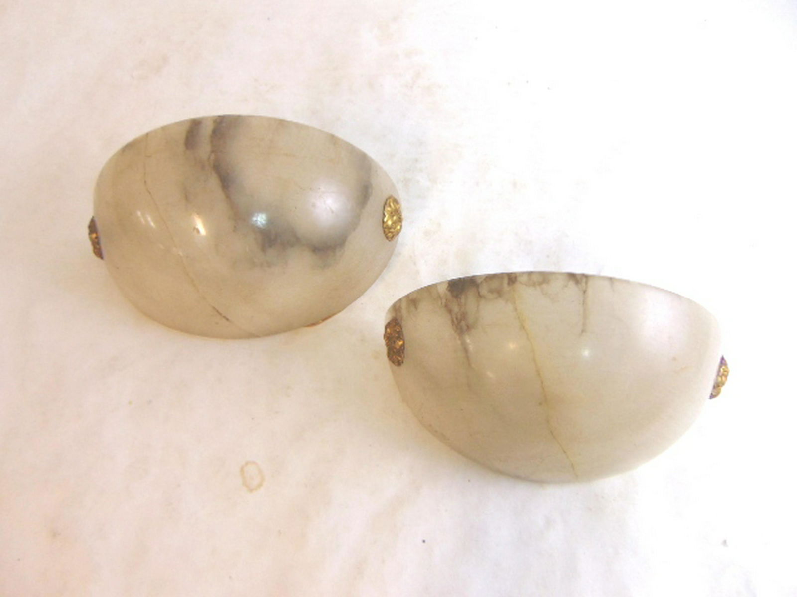 PR ANTIQUE ALABASTER WALL SCONCE LIGHTS (1 of 6)