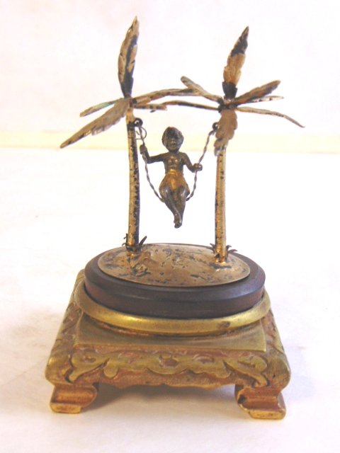 ANTIQUE BRASS FRENCH POLYNESIAN STATUETTE E. ENOT (1 of 8)