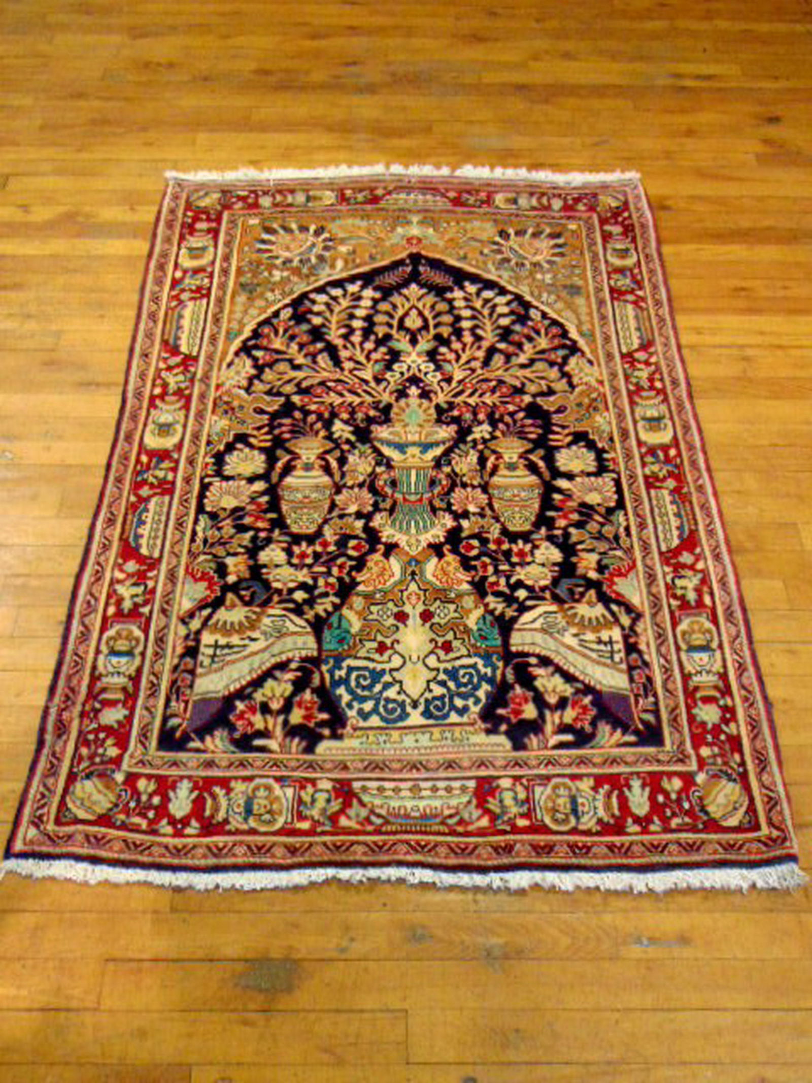 AUTHENTIC HANDMADE PERSIAN TABRIZ RUG TREE OF LIFE Sep 26, 2019