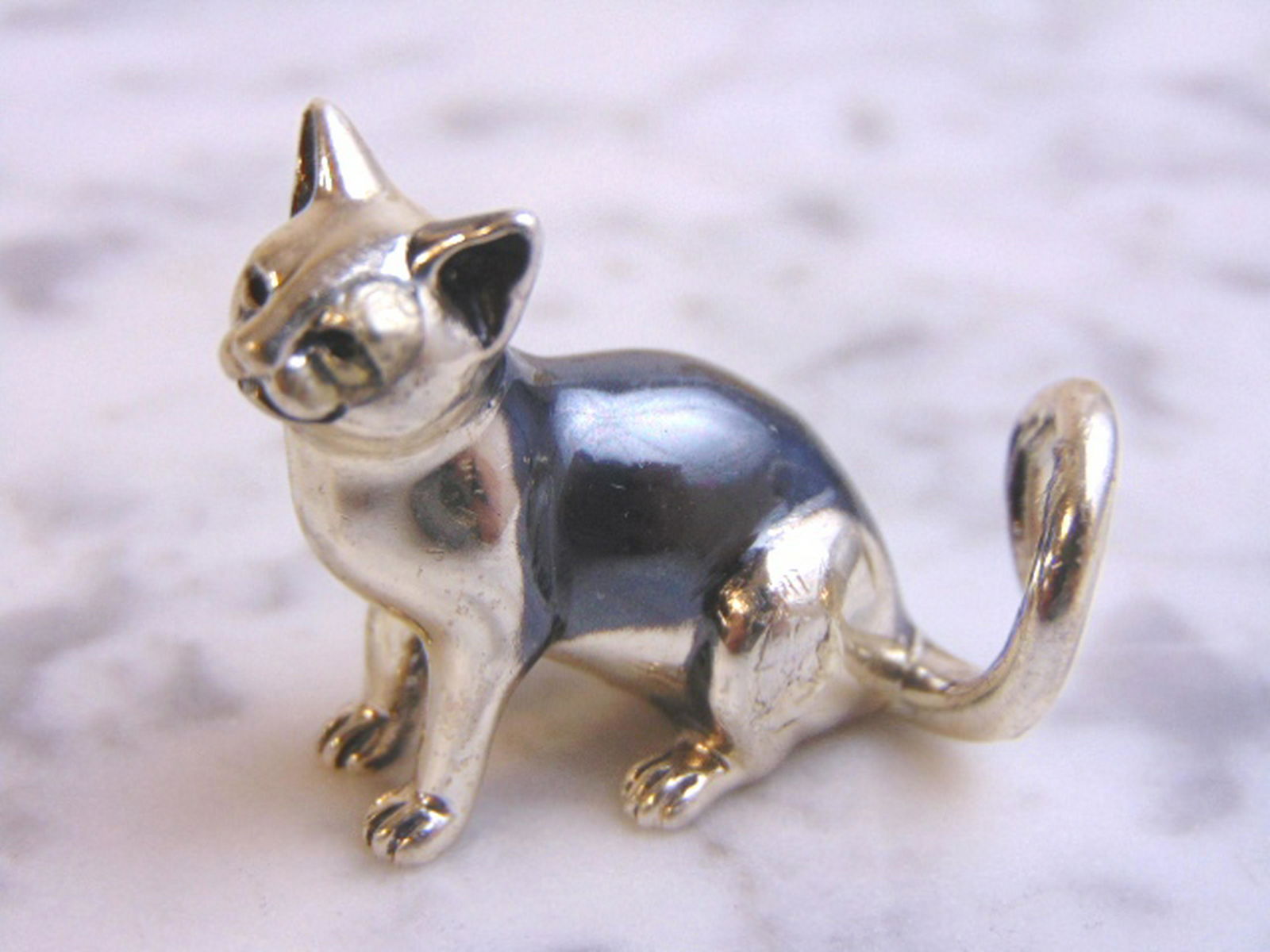 Vintage Collectible Sterling Silver Cat Figure 17.8g (1 of 3)