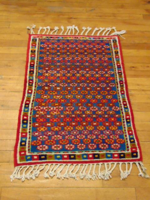 AUTHENTIC SEMI ANTIQUE PERSIAN SARABAND RUG 1.10 X 2.10 (1 of 6)
