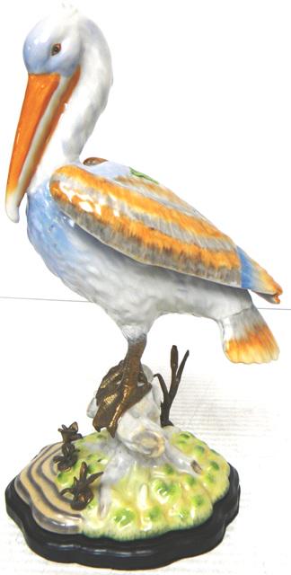 Decorative Hand Painted Pelican W/ Bronze Accents (1 of 5)
