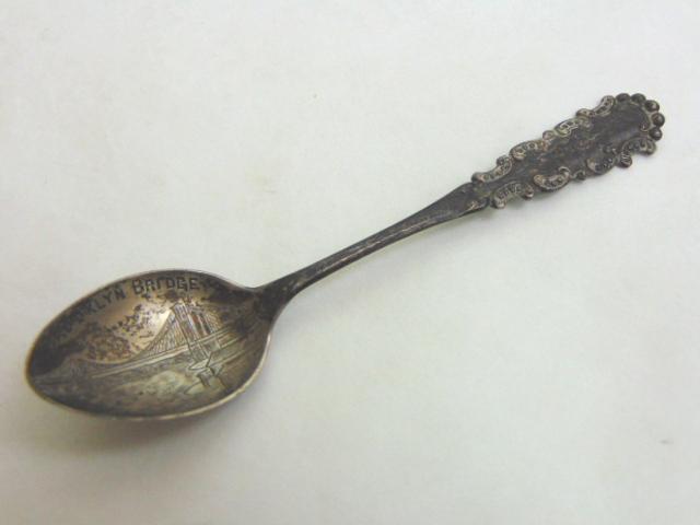 Sterling Silver Brooklyn Bridge Collector Spoon (1 of 4)