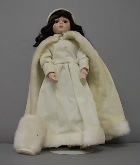 COLLECTIBLE RENEE WINTER BABY PORCELAIN BISQUE DOLL (1 of 7)