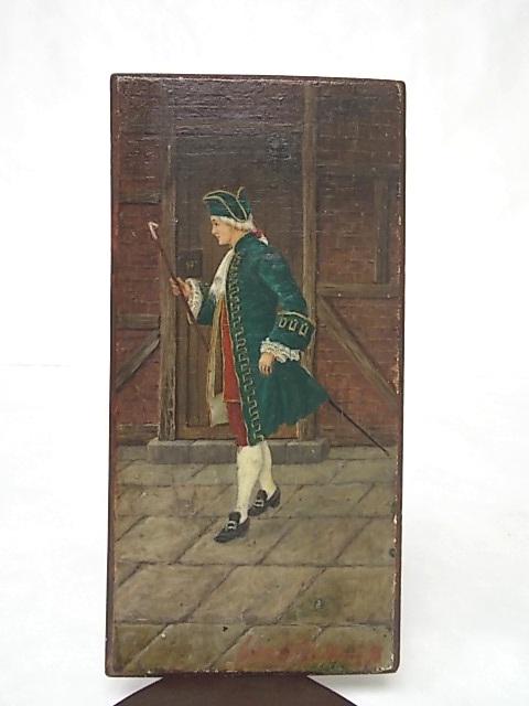 ANTIQUE PAINTING OF COLONIAL MAN BY LISTED ARTIST 1898 (1 of 6)