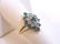 Women's Vintage Estate 10K Yellow Gold Cluster Ring - 5