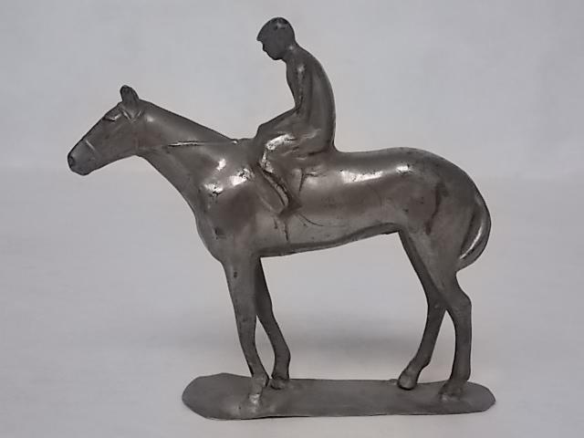 VINTAGE ANTIQUE HORSE & JOCKEY TOY LEAD FIGURE BRITISH (1 of 5)
