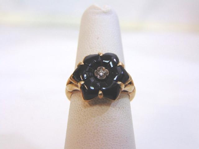 Vintage Estate 10K Yellow Gold Cluster Ring (1 of 6)