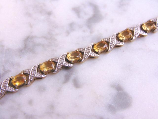 Womens Vintage Estate Sterling Silver Bracelet (1 of 3)