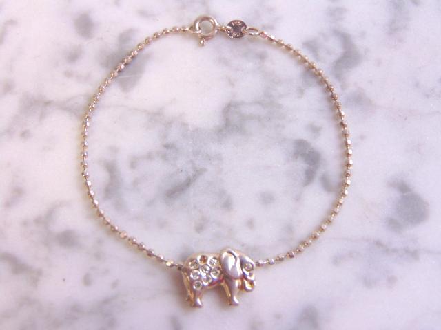 Vintage Sterling Silver Elephant Bracelet Made in Italy (1 of 5)