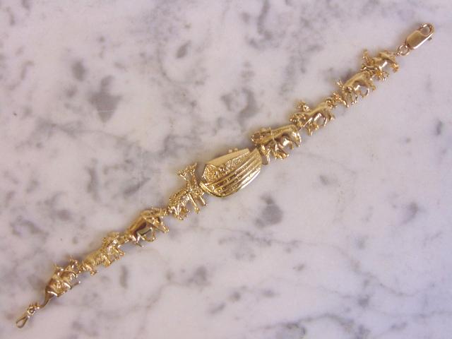noah's ark gold bracelet
