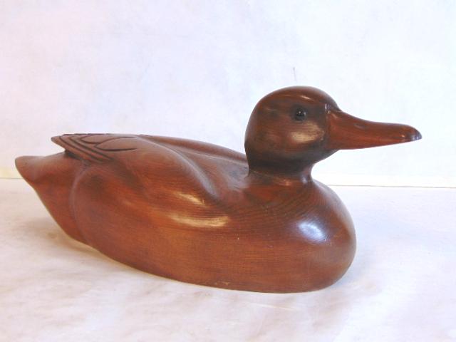 Vintage Hand Carved Duck Decoy Signed (1 of 5)