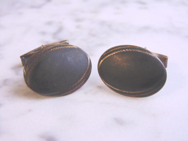 Men's Vintage Estate Siam Sterling Silver Cufflinks (1 of 2)