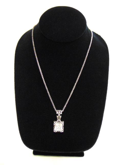 Sterling Silver "Fleur De Lis" Pendant w/ Necklace (1 of 4)