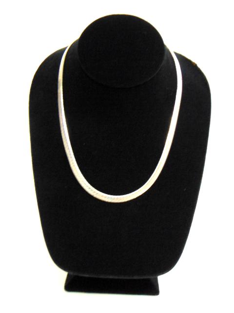 Vintage Sterling Silver Italian Herringbone Necklace (1 of 3)