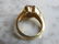Womens 14K Yellow Gold Heart Tourmaline Diamond Ring - 3