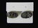 Womens Vintage Estate Sterling Silver Earrings W/ Onyx - 2