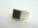 Mens Vintage Estate .925 Sterling Silver Ring w/ Onyx - 5