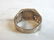 Mens Vintage Estate Sterling Silver "F" Ring - 3