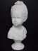 VICTORIAN BUST STATUE OF LITTLE GIRL W/ MARBLE FINISH - 2
