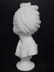VICTORIAN BUST STATUE OF LITTLE GIRL W/ MARBLE FINISH - 3